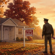 family of veterans viewing a house for sale, highlighting veteran home buying challenges.